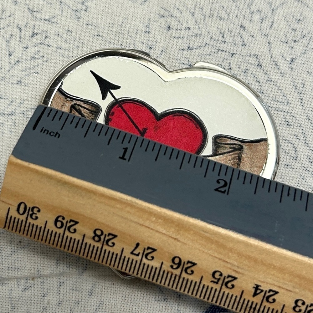 Brighton FRENCH GARDEN Mini Box & LOVE Compact Mirror Lot of 2 - Picture 8 of 11